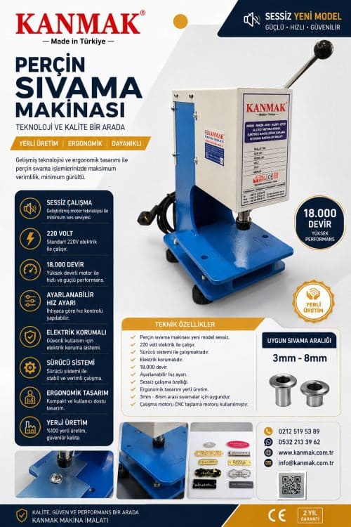KM 760 PERÇİN SIVAMA MAKİNASI YENİ MODEL SESSİZ